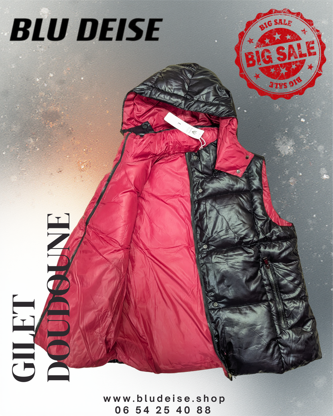 Gilet Doudoune "Glossy" Matelassé