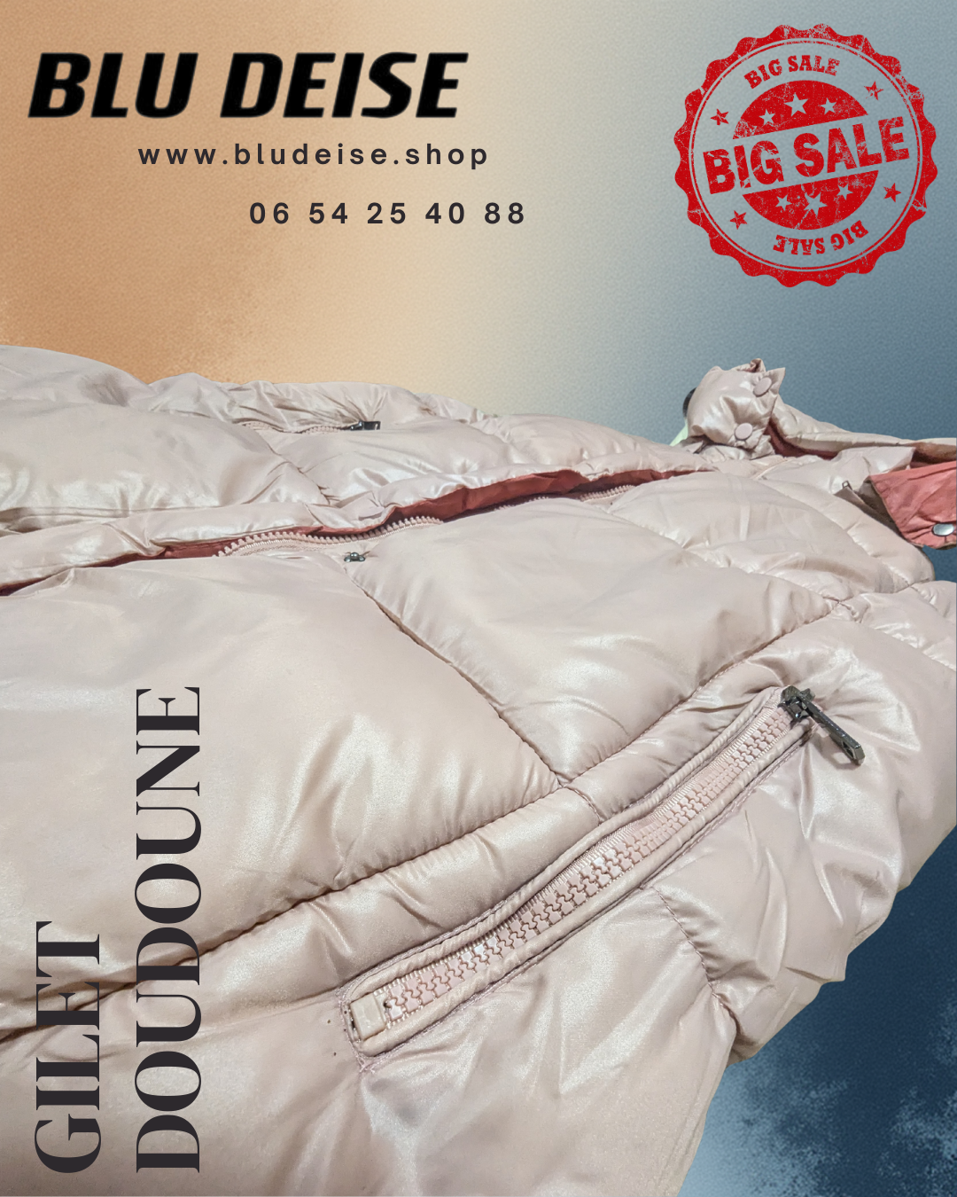 Gilet Doudoune "Glossy" Matelassé
